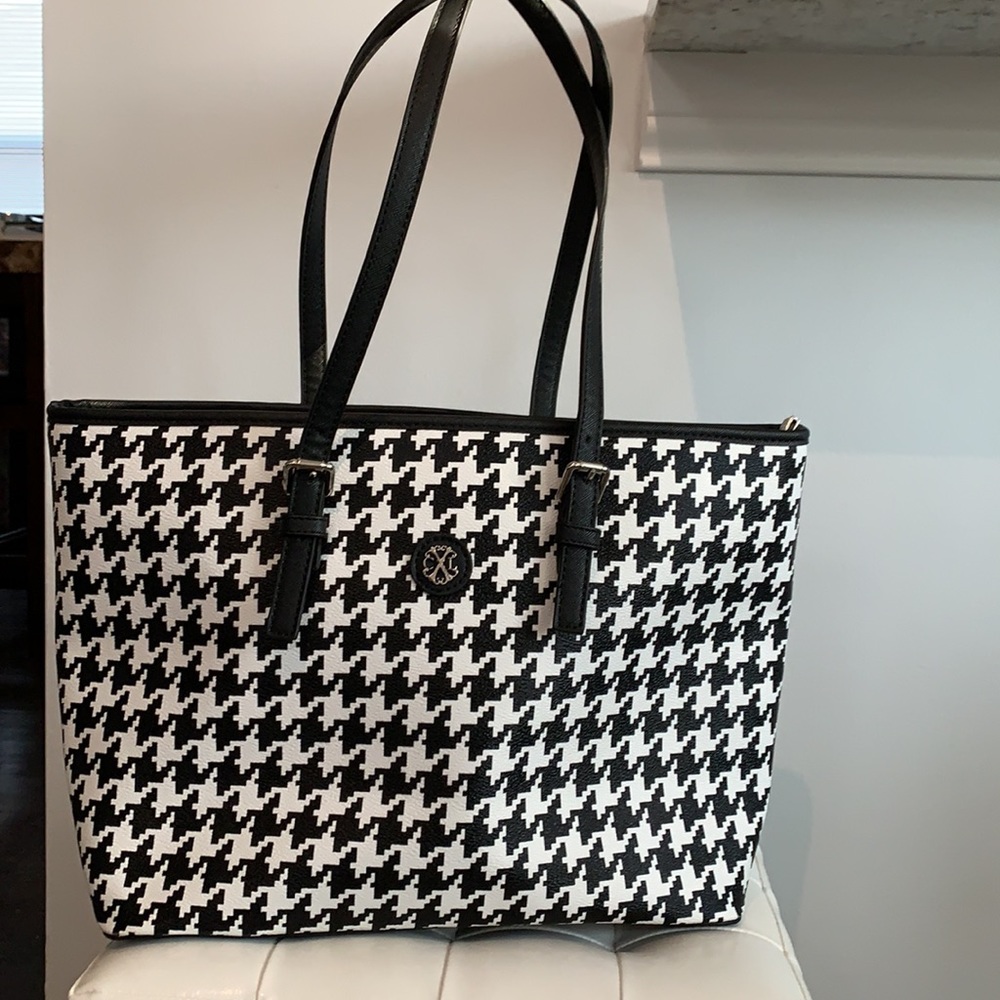 Christian Lacroix Black and White Shoulder Bag